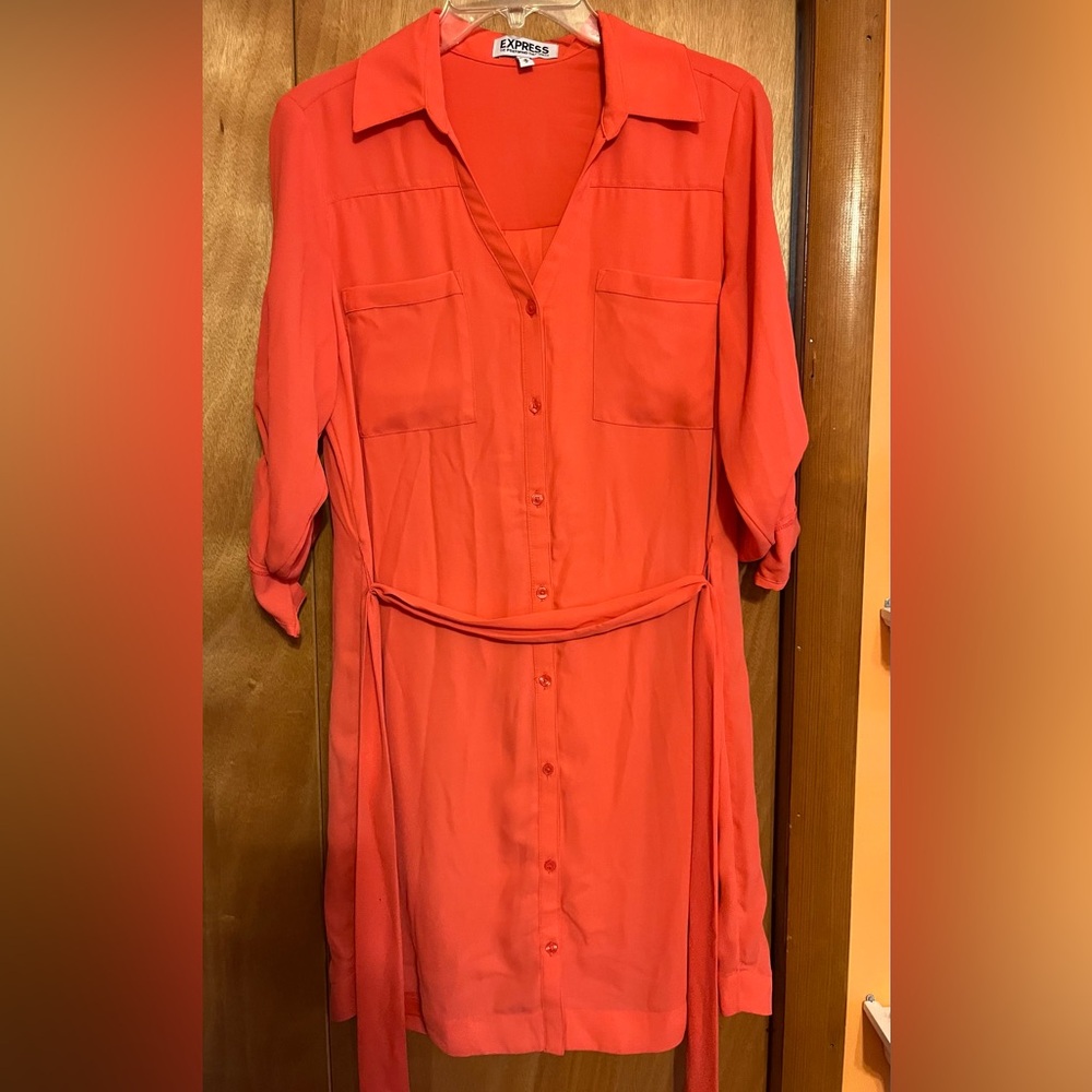Express Portofino Shirt Dress with belt